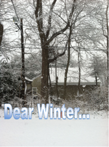 Dear Winter...