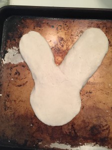 Salt Dough Bunny Before Prints