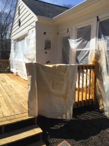 Deck process house protected