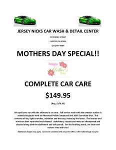 JERSEY NICKS CAR WASH mothers day