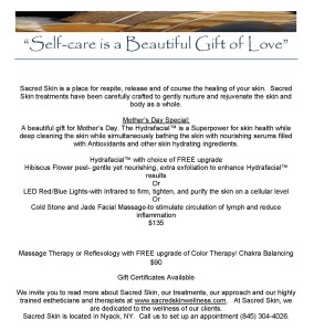 Sacred Skin Mothers Day 2015