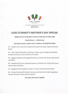Mothers day special Luigis 2016